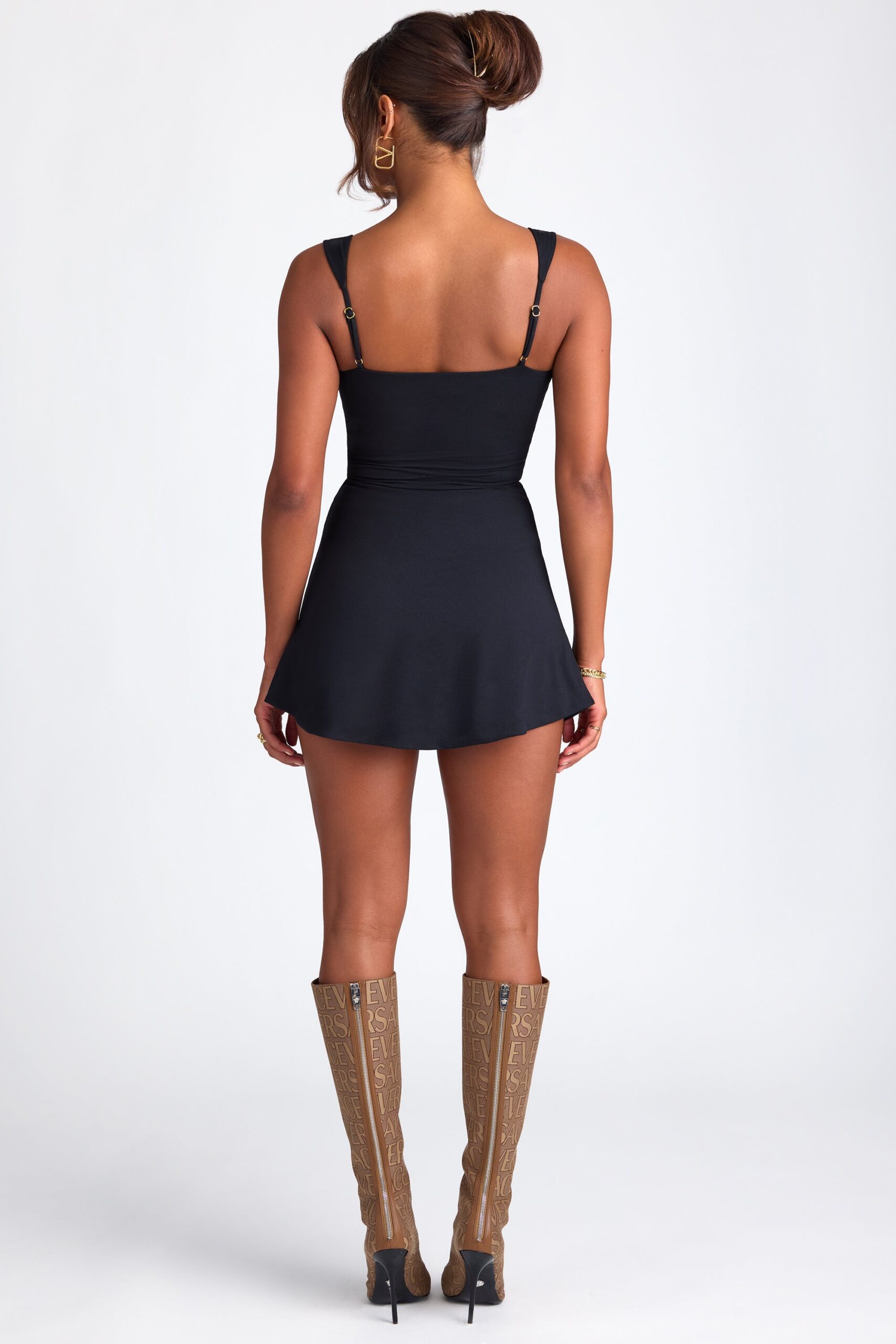 Modal Sweetheart-Neck Top in Black - Image 6