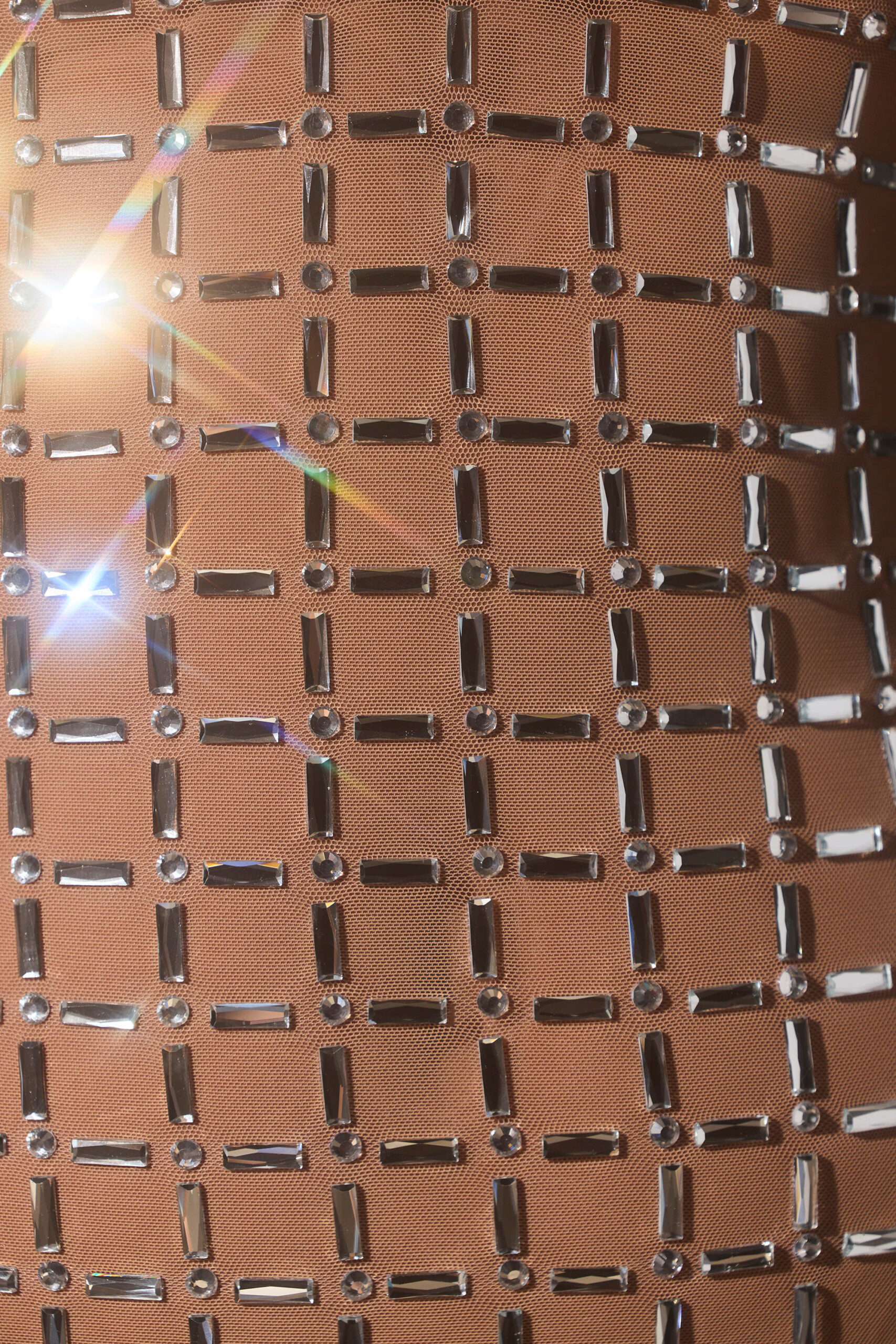 Embellished Open-Back Midaxi Dress in Almond - Image 4