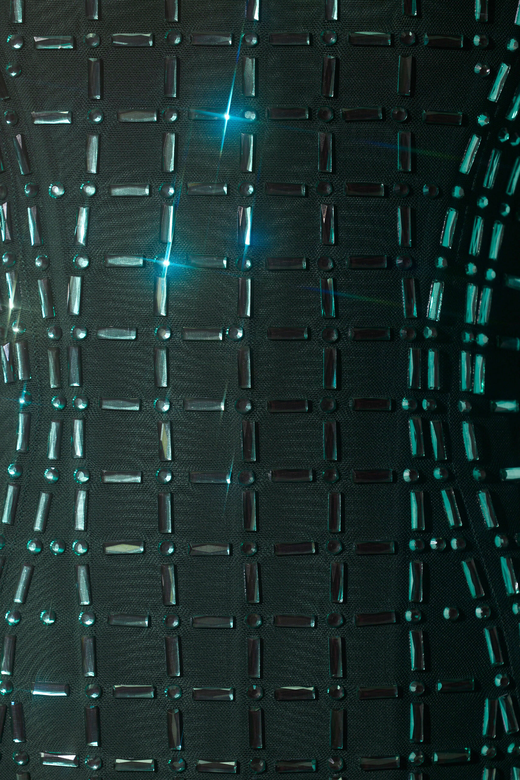 Embellished Strapless Gown in Emerald Green - Image 4